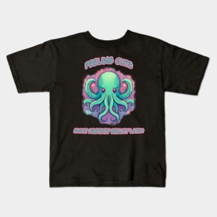 Feeling Cute Cthulhu Might destroy reality later Kids T-Shirt